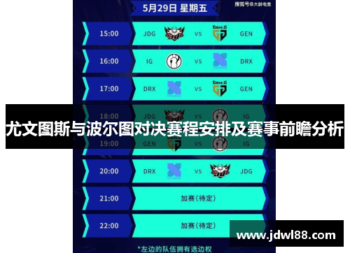 尤文图斯与波尔图对决赛程安排及赛事前瞻分析